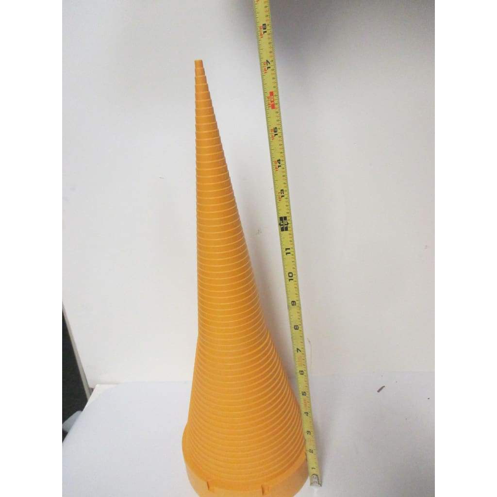 17-1/2 Tall Yellow Plastic O-Ring Sizing Cone Measuring Tool Standard Chart - Parts