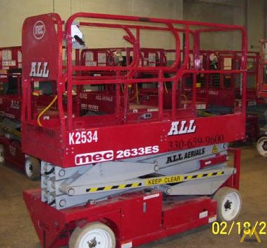 MEC 2633ES Electric Scissor Lift 26ft. Manlift Aerial Work Platform