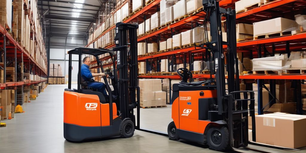 forklift safety inspection in warehouse