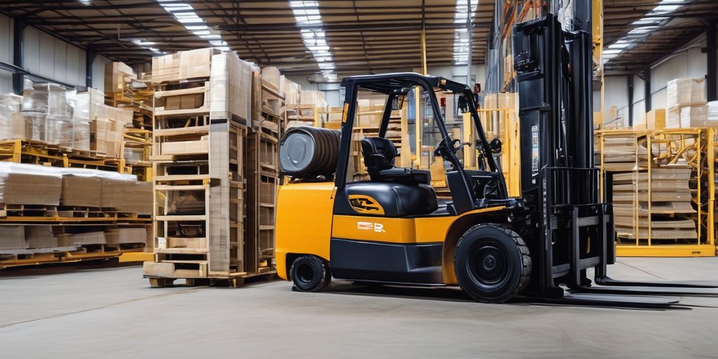 forklift operating safely on industrial ramp