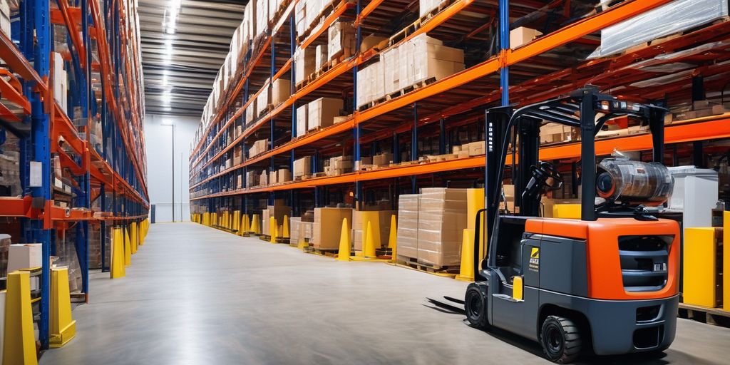 forklift battery maintenance in warehouse